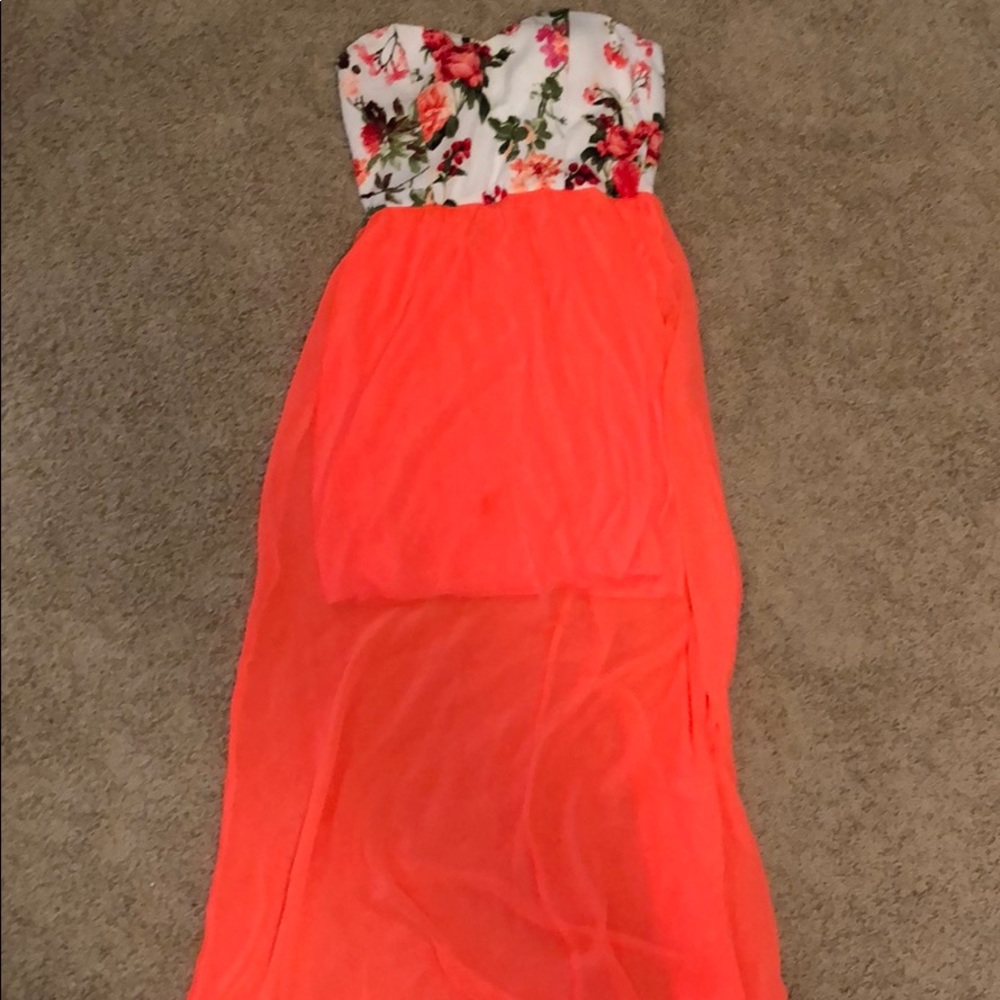 S/m dress, floral, chiffon